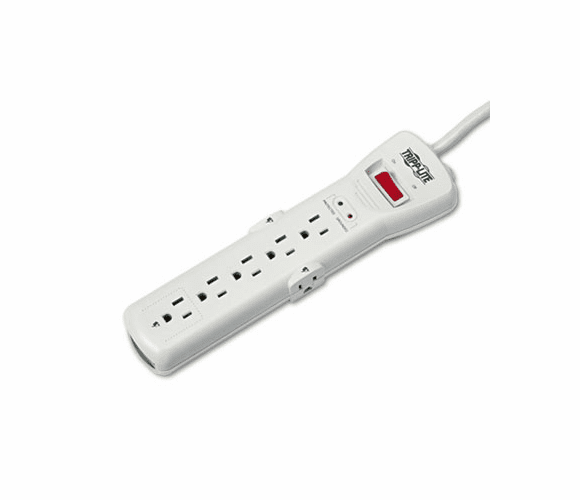 TRPSUPER7TEL15 SUPER7TEL15 Surge Suppressor, 7 Outlet, RJ11, 15ft Cord, 2520 Joules By TRIPPLITE