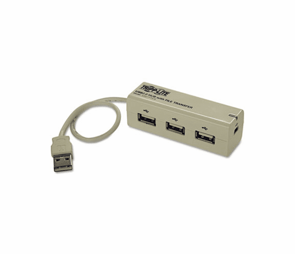 TRPU227FT3R U227-FT3-R 3-Port USB 2.0 Hub with built-in File Transfer Capability By TRIPPLITE