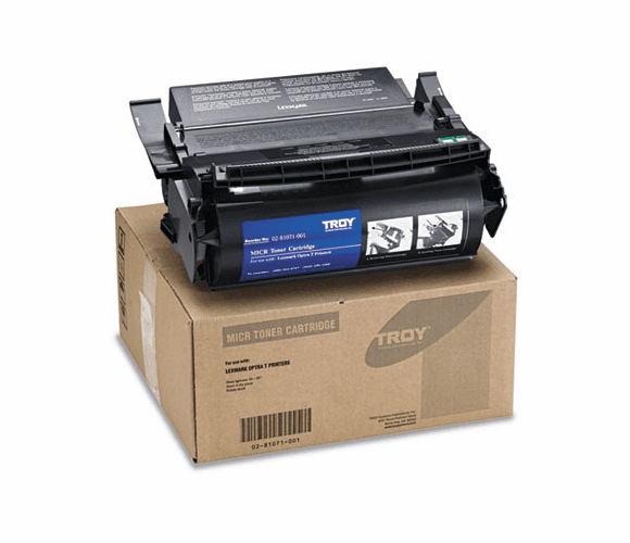 TRS0281071001 0281071001 Compatible MICR Toner, 16,000 Page-Yield, Black By TROY