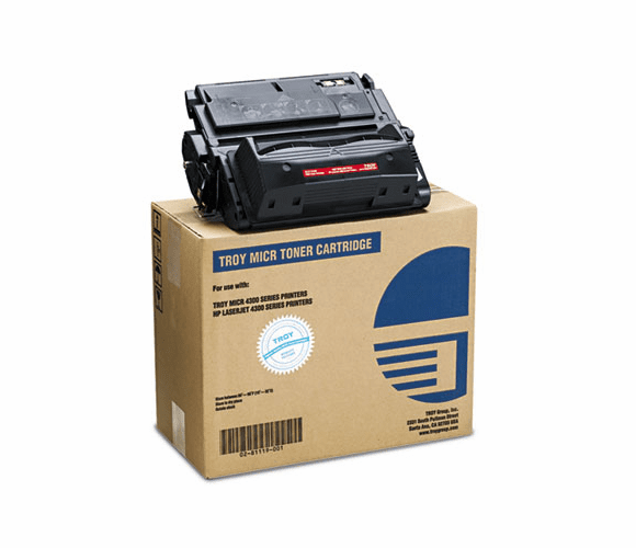 TRS0281119001 0281119001 39A Compatible MICR Toner, 19,500 Page-Yield, Black By TROY