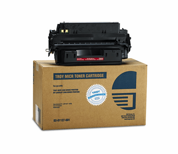 TRS0281127001 0281127001 10A Compatible MICR Toner, 6,300 Page-Yield, Black By TROY