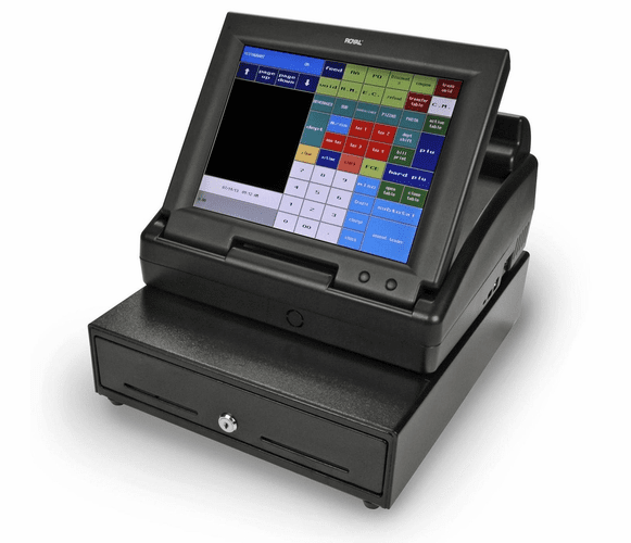 TS1200MW Touchscreen Cash Register with 12" LCD Screen By Royal