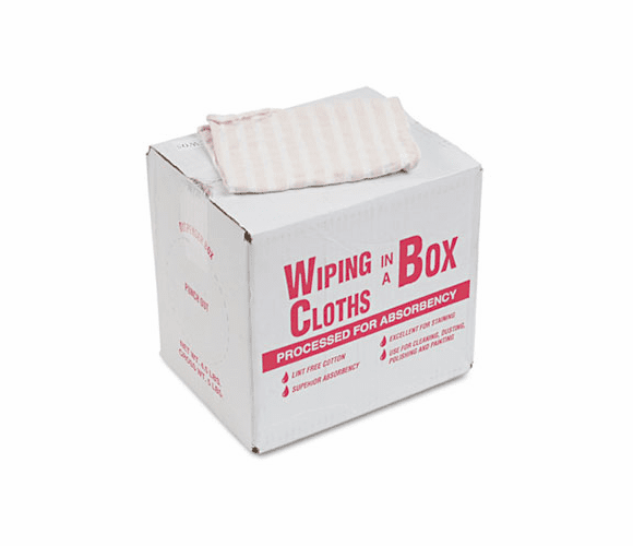 UFSN205CW05 Multipurpose Reusable Wiping Cloths, Cotton, White, 5lb Box By GENERAL SUPPLY