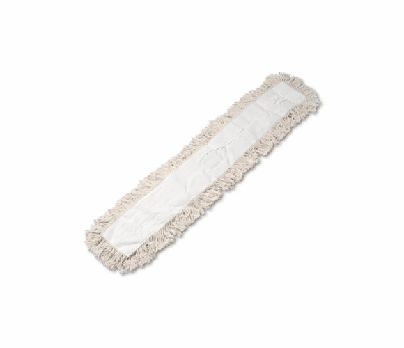 UNS1348 Industrial Dust Mop Head, Hygrade Cotton, 48w x 5d, White By UNISAN