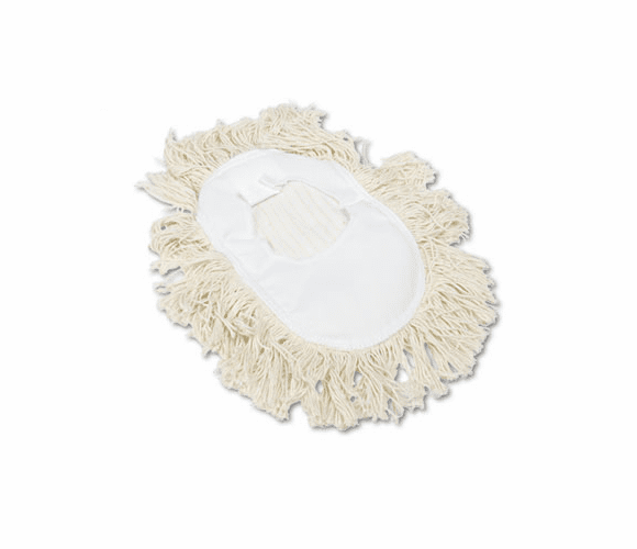 UNS1491 Wedge Dust Mop Head, Cotton, 17 1/2l x 13 1/2w, White By UNISAN