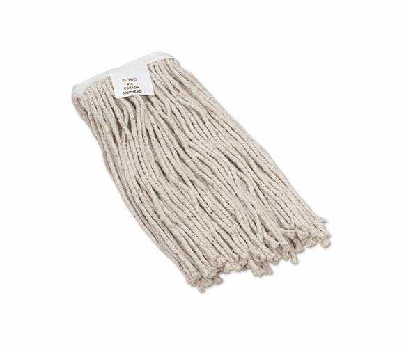 UNS2016C Cut-End Wet Mop Head, Cotton, #16 Size, White By UNISAN
