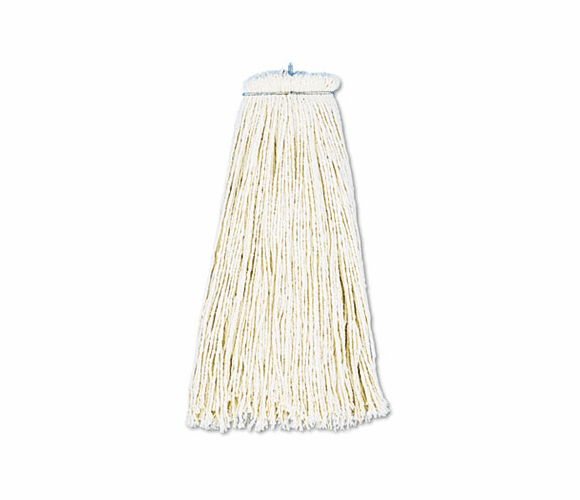 UNS716C Cut-End Lie-Flat Wet Mop Head, Cotton, 16-oz., White By UNISAN