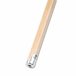 UNS834 Lie-Flat Screw-In Mop Handle, Lacquered Wood, 1 1/8 dia. x 60L, Natural By UNISAN