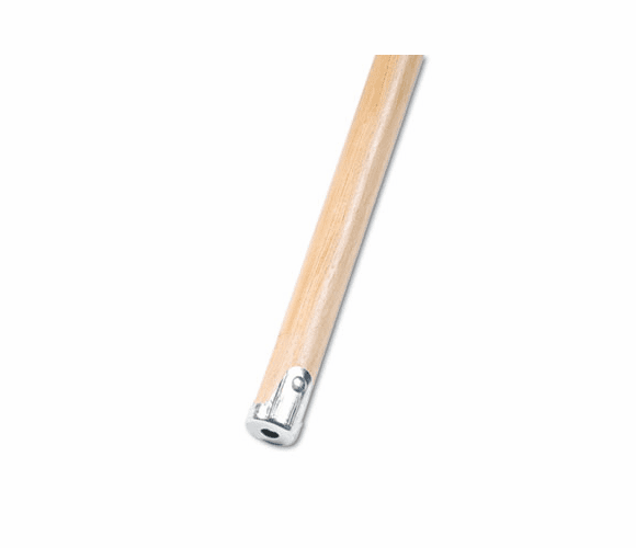 UNS834 Lie-Flat Screw-In Mop Handle, Lacquered Wood, 1 1/8 dia. x 60L, Natural By UNISAN