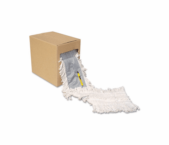 UNSFF40 Flash Forty Disposable Dustmop, Cotton, 5", Natural By UNISAN