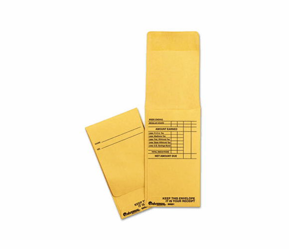 UNV00001 Pay Envelope/Earnings/Net/Week Ending, 3-1/5-1/2 x 8, 500/Box By UNIVERSAL OFFICE PRODUCTS