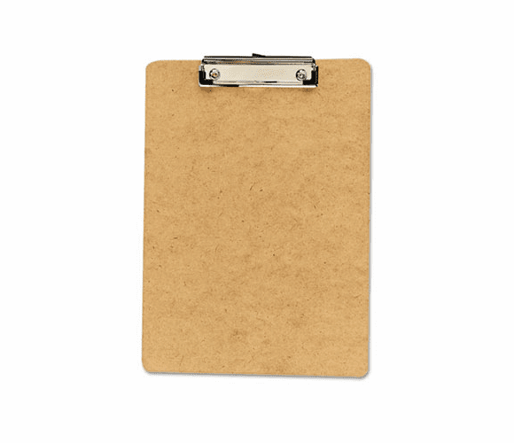UNV05562 Clipboard, 1/2" Capacity, Holds 8-1/2w x 12h, Brown, 6/Pack By UNIVERSAL OFFICE PRODUCTS