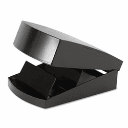 UNV08107 Covered Tray Business Card File Holds 250 2 1/4 x 4 Cards, Black By UNIVERSAL OFFICE PRODUCTS