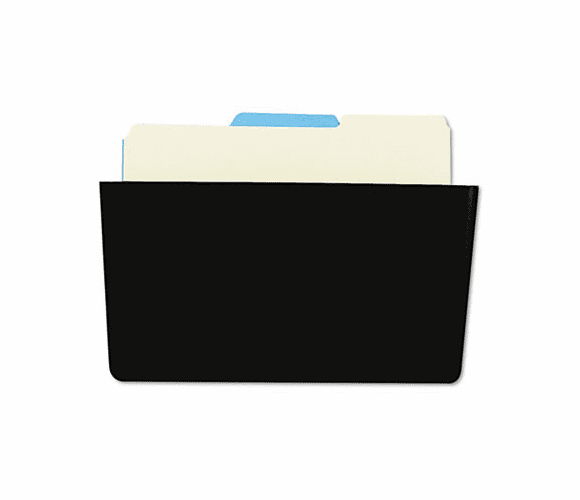 UNV08122 Recycled Wall File, Add-On Pocket, Plastic, Black By UNIVERSAL OFFICE PRODUCTS
