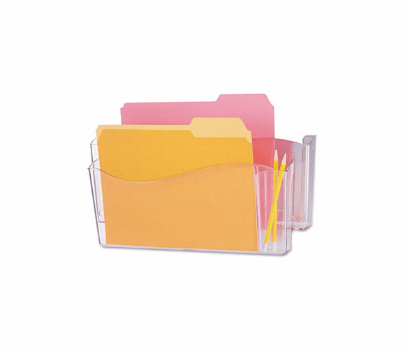 UNV08142 Unbreakable 4-in-1 Wall File, Two Pockets, Plastic, Clear By UNIVERSAL OFFICE PRODUCTS