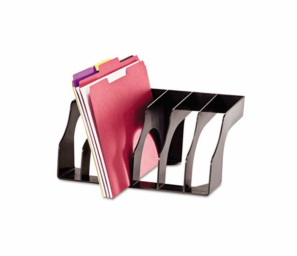 UNV08150 Recycled Two-Way Sorter, 6 Sections, 12 7/8 x 8 5/8 x 6 1/8, Black By UNIVERSAL OFFICE PRODUCTS