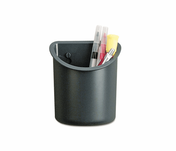 UNV08193 Recycled Plastic Cubicle Pencil Cup, 4 1/4 x 2 1/2 x 5, Charcoal By UNIVERSAL OFFICE PRODUCTS
