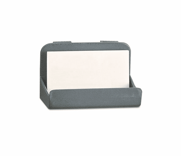 UNV08203 Recycled Plastic Cubicle Business Card Holder, 4 x 2 1/4 x 2 3/8, Charcoal By UNIVERSAL OFFICE PRODUCTS