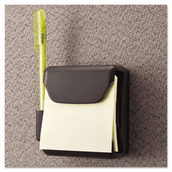 UNV08205 Recycled Plastic Cubicle 3 x 3 Pop-Up Note Dispenser, Charcoal By UNIVERSAL OFFICE PRODUCTS