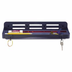 UNV08603 Recycled Plastic Cubicle Shelf, Charcoal By UNIVERSAL OFFICE PRODUCTS