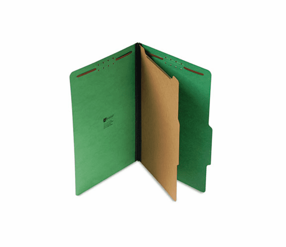 UNV10212 Pressboard Folder, Legal, Four-Section, Emerald Green, 10/Box By UNIVERSAL OFFICE PRODUCTS