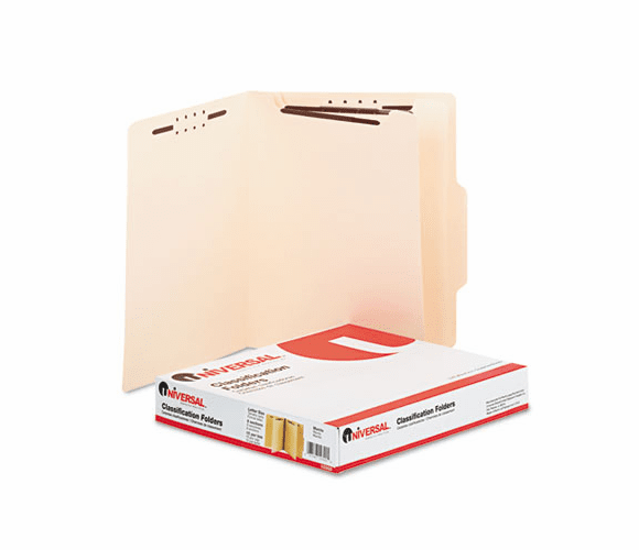 UNV10300 Manila Classification Folders, Letter, Six-Section, 15/Box By UNIVERSAL OFFICE PRODUCTS