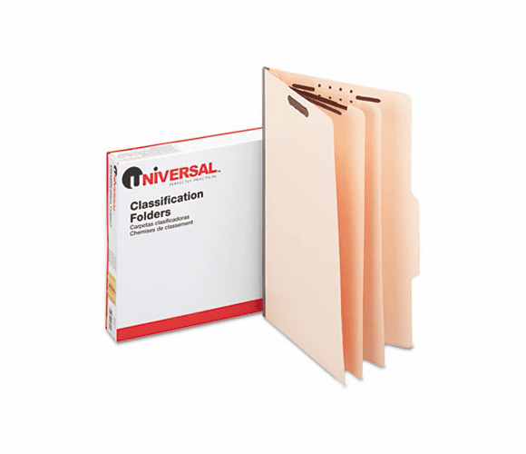 UNV10310 Manila Classification Folders, Legal, Six-Section, 15/Box By UNIVERSAL OFFICE PRODUCTS