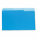 UNV10521 Colored File Folders, 1/3 Cut One-Ply Top Tab, Legal, Blue/Light Blue, 100/Box By UNIVERSAL OFFICE PRODUCTS