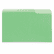 UNV10522 Colored File Folder, 1/3 Cut One-Ply Tab, Legal, Bright Green/Lt Green, 100/Box By UNIVERSAL OFFICE PRODUCTS