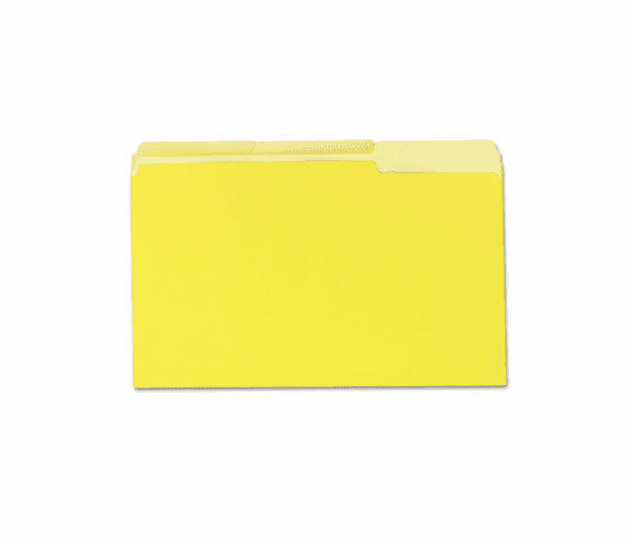 UNV10524 Colored File Folders, 1/3 Cut One-Ply Top Tab, Legal, Yellow/Lt Yellow, 100/Box By UNIVERSAL OFFICE PRODUCTS