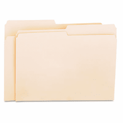 UNV12112 File Folders, 1/2 Cut, One-Ply Top Tab, Letter, Manila, 100/Box By UNIVERSAL OFFICE PRODUCTS