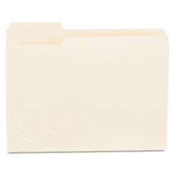 UNV12121 File Folders, 1/3 Cut First Position, One-Ply Top Tab, Letter, Manila, 100/Box By UNIVERSAL OFFICE PRODUCTS
