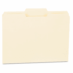 UNV12122 File Folders, 1/3 Cut Second Position, One-Ply Top Tab, Letter, Manila, 100/Box By UNIVERSAL OFFICE PRODUCTS