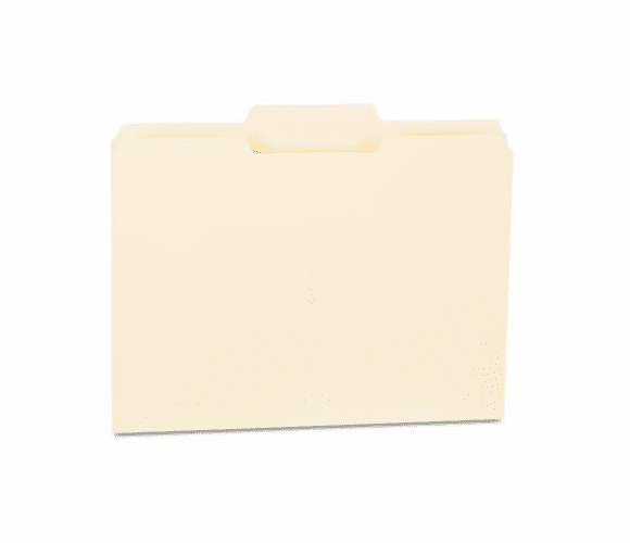 UNV12122 File Folders, 1/3 Cut Second Position, One-Ply Top Tab, Letter, Manila, 100/Box By UNIVERSAL OFFICE PRODUCTS