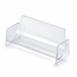UNV12590 Plastic Business Card Holder, Capacity 50 2-1/4 x 4 Cards, Clear By UNIVERSAL OFFICE PRODUCTS