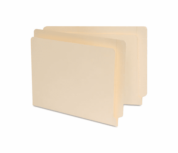 UNV13300 Manila Reinforced Shelf Folder, Nine Inch High Front, Letter, 100/Box By UNIVERSAL OFFICE PRODUCTS