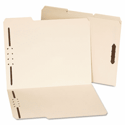 UNV13420 Manila Folders, Two Fasteners, 1/3 Tab, Letter, 50/Box By UNIVERSAL OFFICE PRODUCTS