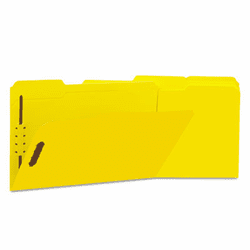 UNV13528 Manila Folders, 2 Fasteners, 1/3 Tab, Legal, Yellow, 50/BX By UNIVERSAL OFFICE PRODUCTS