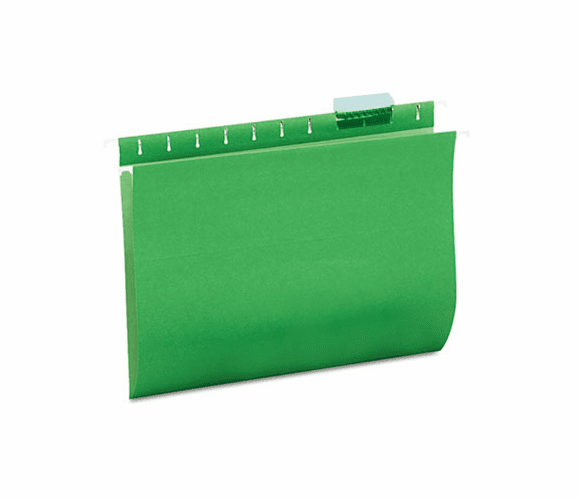 UNV14117 Hanging File Folders, 1/5 Tab, 11 Point Stock, Letter, Green, 25/Box By UNIVERSAL OFFICE PRODUCTS