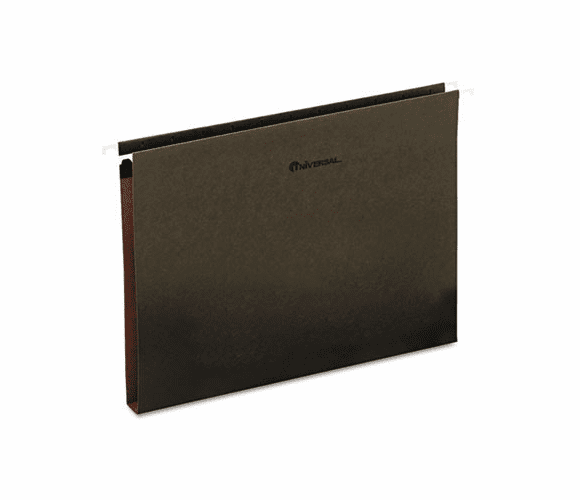 UNV14141 One Inch Box Bottom Hanging Folder, Pressboard, Letter, Standard Green, 25/Box By UNIVERSAL OFFICE PRODUCTS