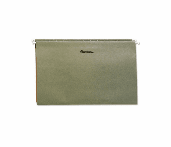 UNV14151 One Inch Box Bottom Pressboard Hanging Folder, Legal, Standard Green, 25/Box By UNIVERSAL OFFICE PRODUCTS