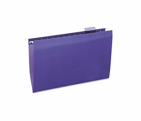 UNV14220 Hanging File Folders, 1/5 Tab, 11 Point Stock, Legal, Violet, 25/Box By UNIVERSAL OFFICE PRODUCTS