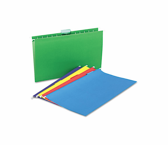 UNV14221 Hanging File Folders, 1/5 Tab, 11 Point, Legal, Assorted Colors, 25/Box By UNIVERSAL OFFICE PRODUCTS