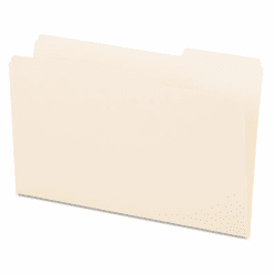 UNV15123 File Folders, 1/3 Cut, One-Ply Top Tab, Third Position, Legal, Manila, 100/Box By UNIVERSAL OFFICE PRODUCTS