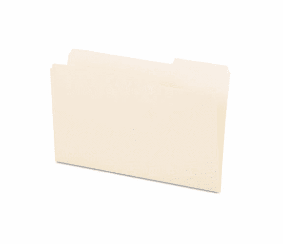 UNV15123 File Folders, 1/3 Cut, One-Ply Top Tab, Third Position, Legal, Manila, 100/Box By UNIVERSAL OFFICE PRODUCTS