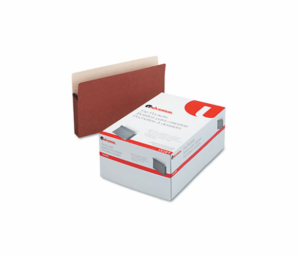 UNV15161 3 1/2 Inch Expansion File Pockets, Straight Tab, Legal, Redrope/Manila, 25/Pack By UNIVERSAL OFFICE PRODUCTS