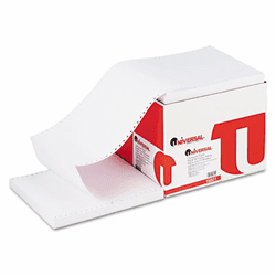 UNV15801 Computer Paper, 18lb, 9-1/2 x 11, Letter Trim Perforations, White, 2700 Sheets By UNIVERSAL OFFICE PRODUCTS