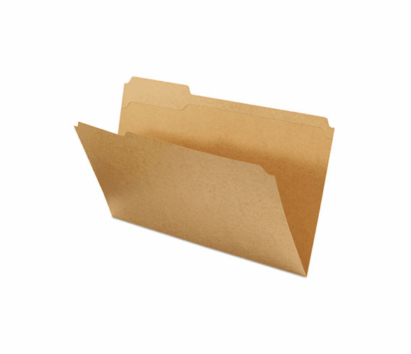 UNV16143 Kraft File Folders, 1/3 Cut Assorted, Top Tab, Legal, Brown, 100/Box By UNIVERSAL OFFICE PRODUCTS