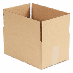 UNV166214 Corrugated Kraft Fixed-Depth Shipping Carton, 8w x 12l x 6h, Brown, 25/Bundle By UNIVERSAL OFFICE PRODUCTS