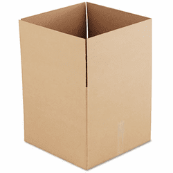 UNV166331 Corrugated Kraft Fixed-Depth Shipping Carton, 18w x 18l x 16h, Brown, 15/Bundle By UNIVERSAL OFFICE PRODUCTS